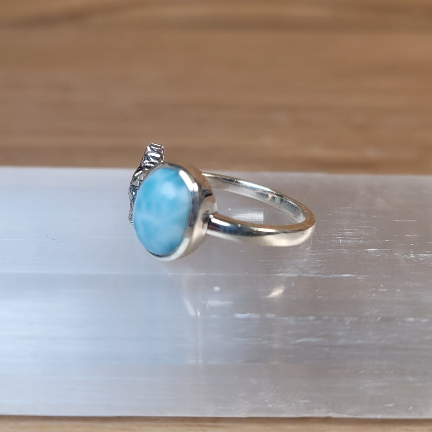 Larimar Sterling Silver Ring - Size 5