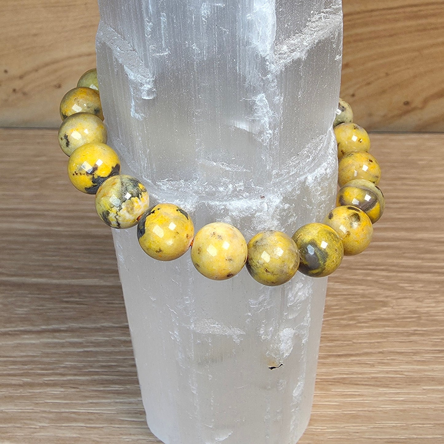 Bumblebee Jasper Bracelet - 9mm to 9.5mm