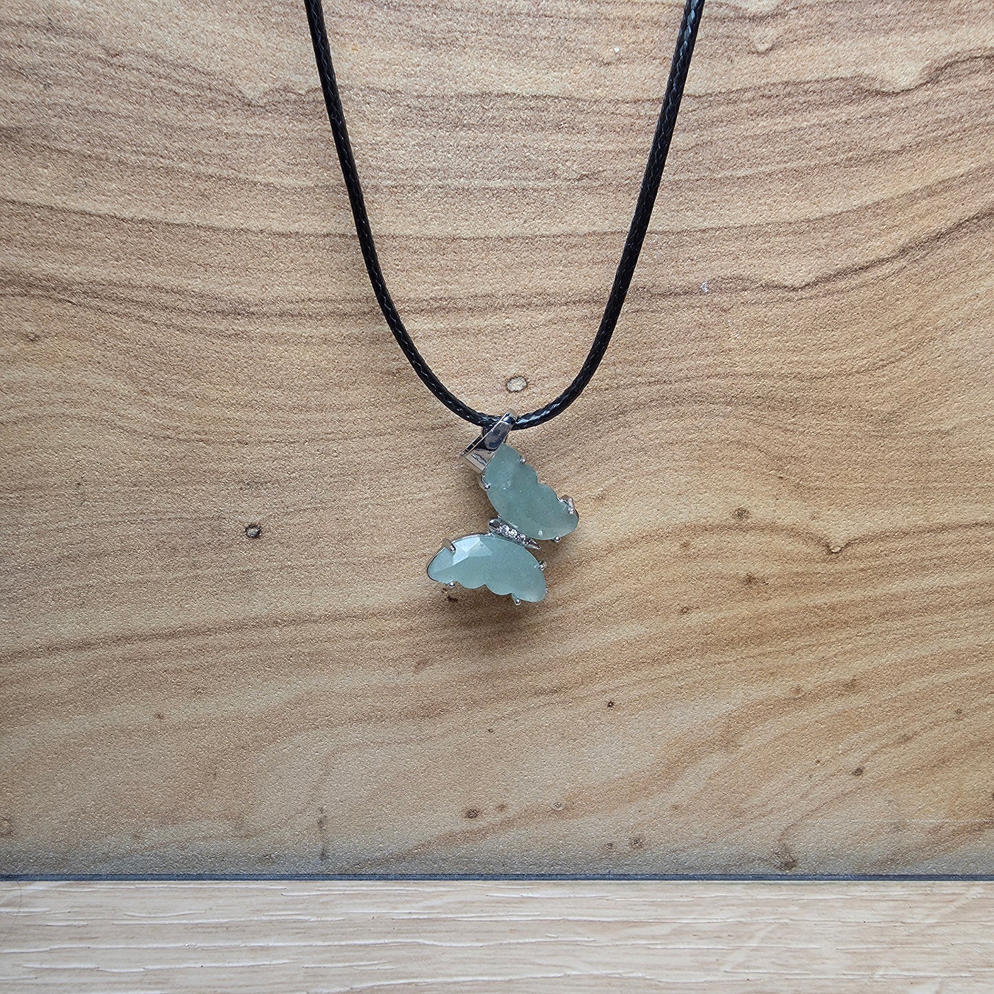 Butterfly Transformation Necklace | Natural Crystal Pendant