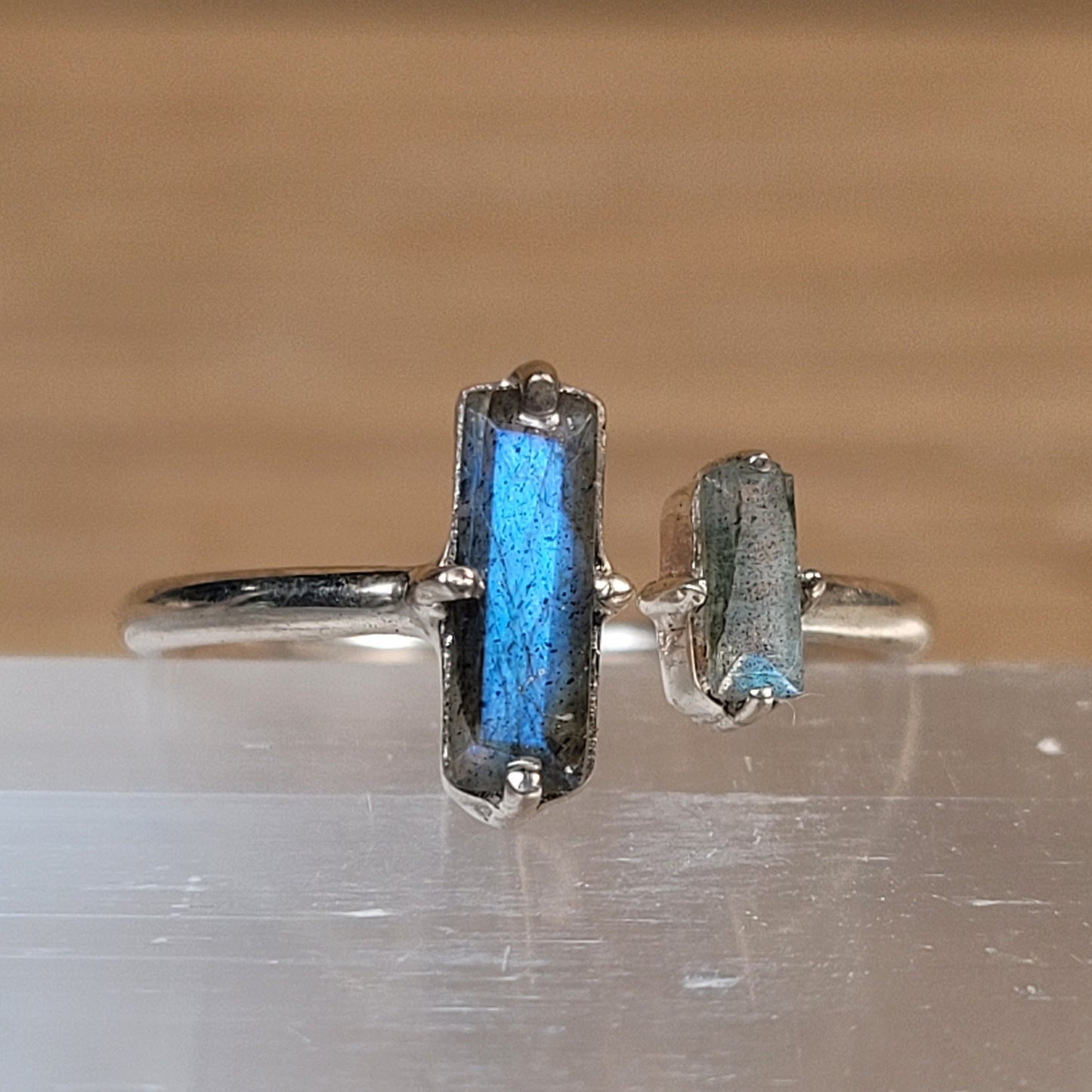 Labradorite Sterling Silver Ring - Size 6