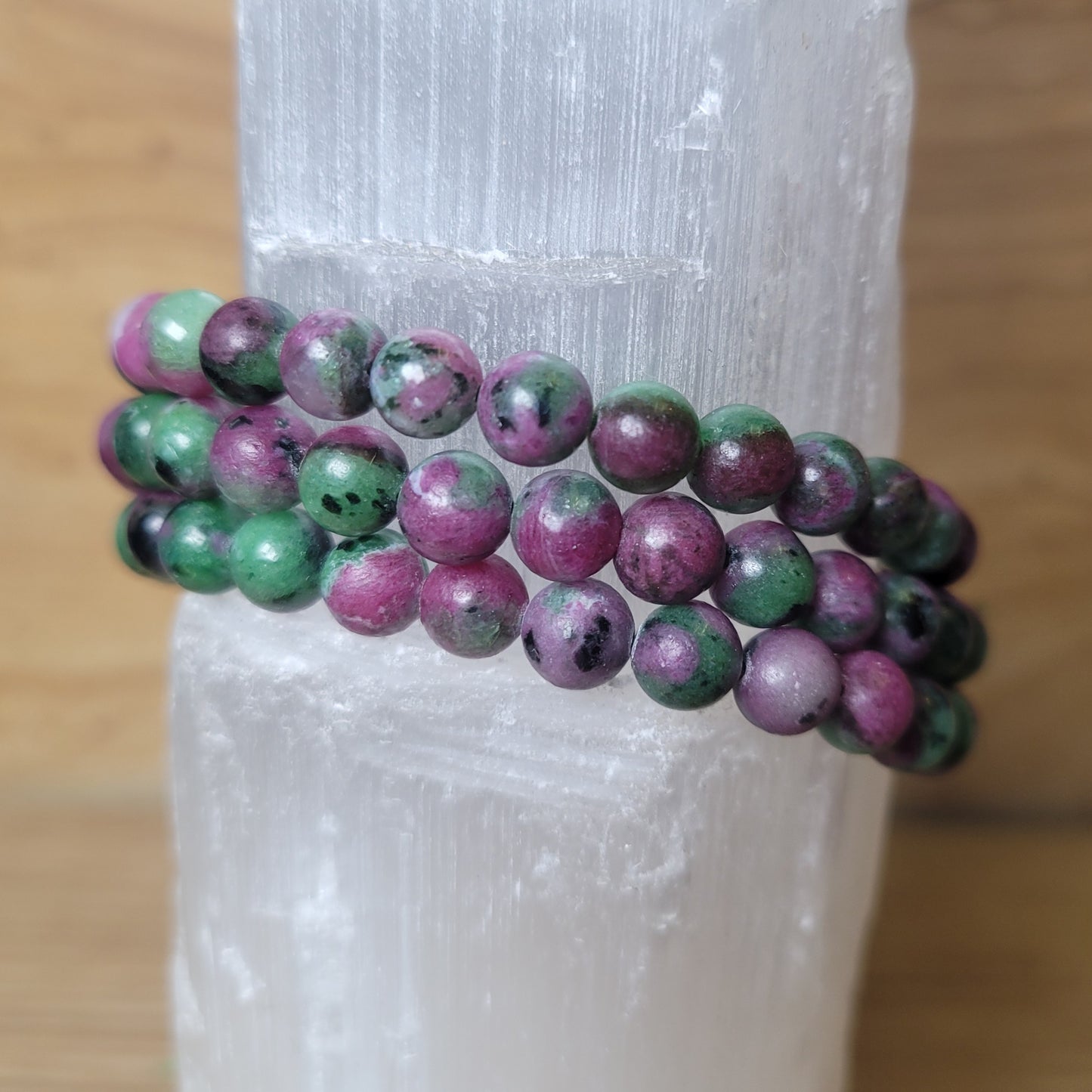 Ruby in Zoisite Bracelet - 6mm to 6.5mm