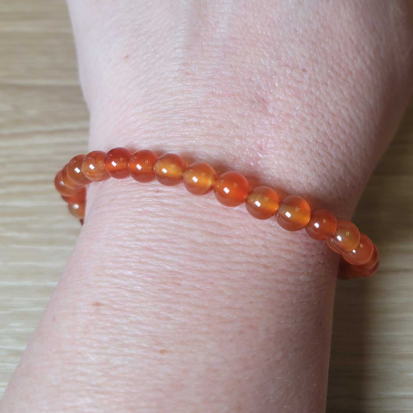 Carnelian Bracelet - 6mm to 6.5mm