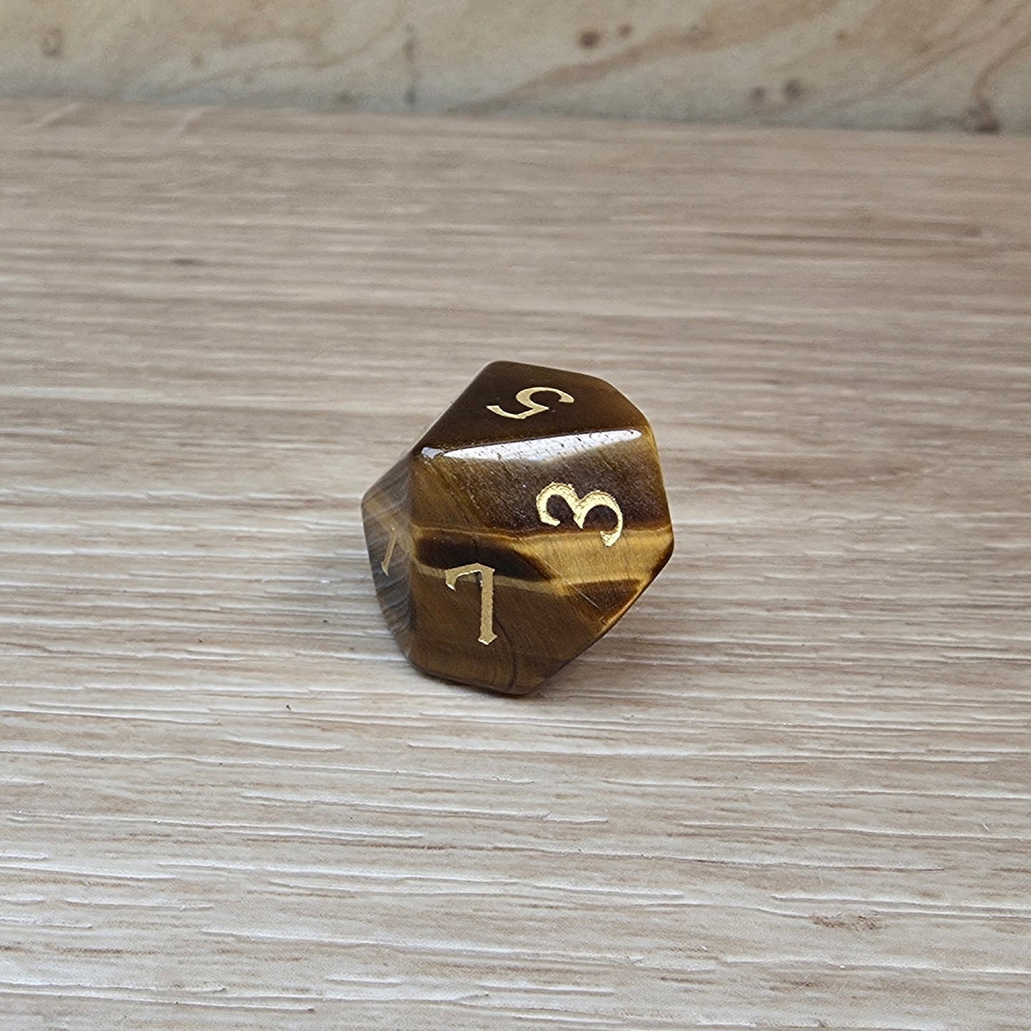 Tiger Eye Dungeons & Dragons Polyhedral Set