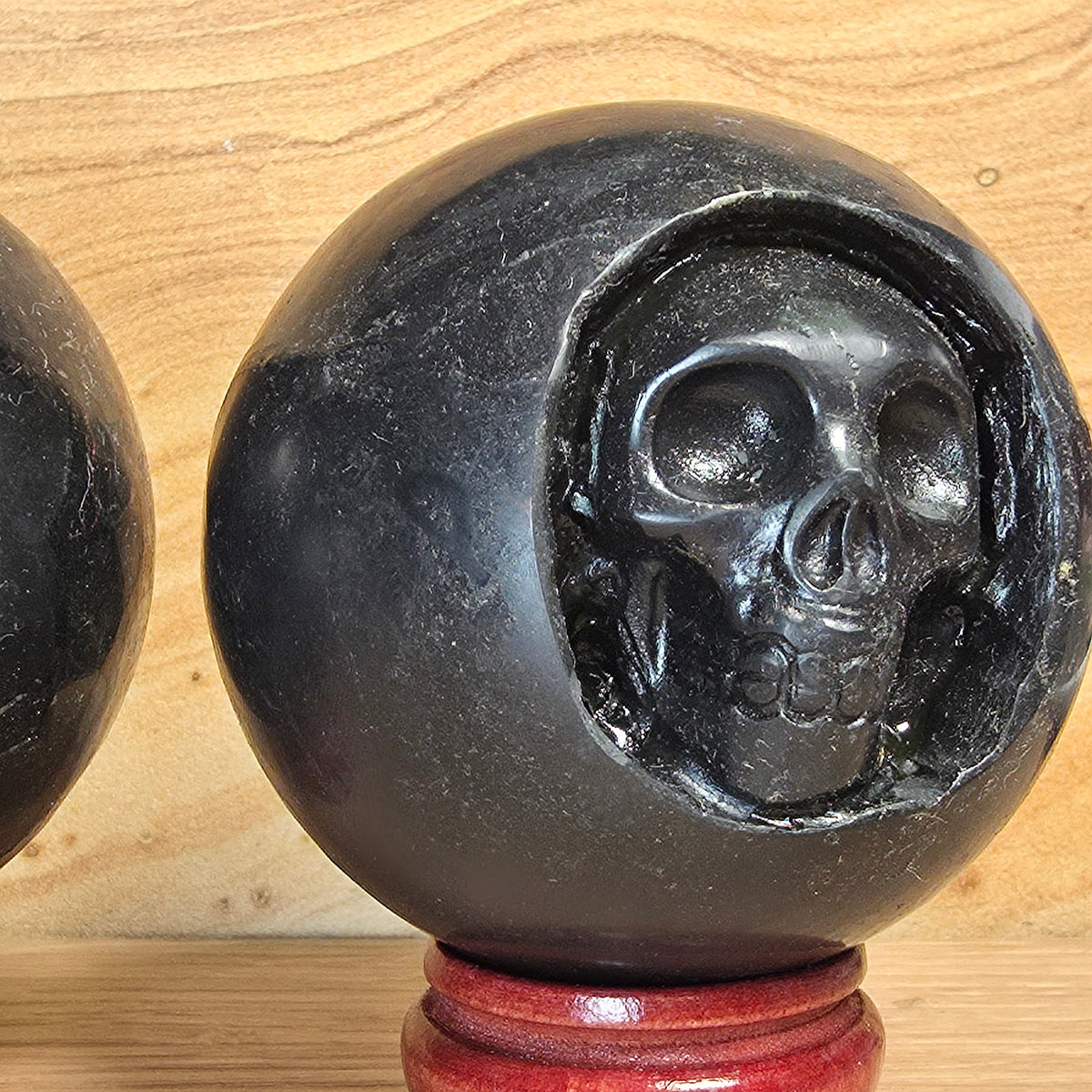 Shungite Skull Sphere