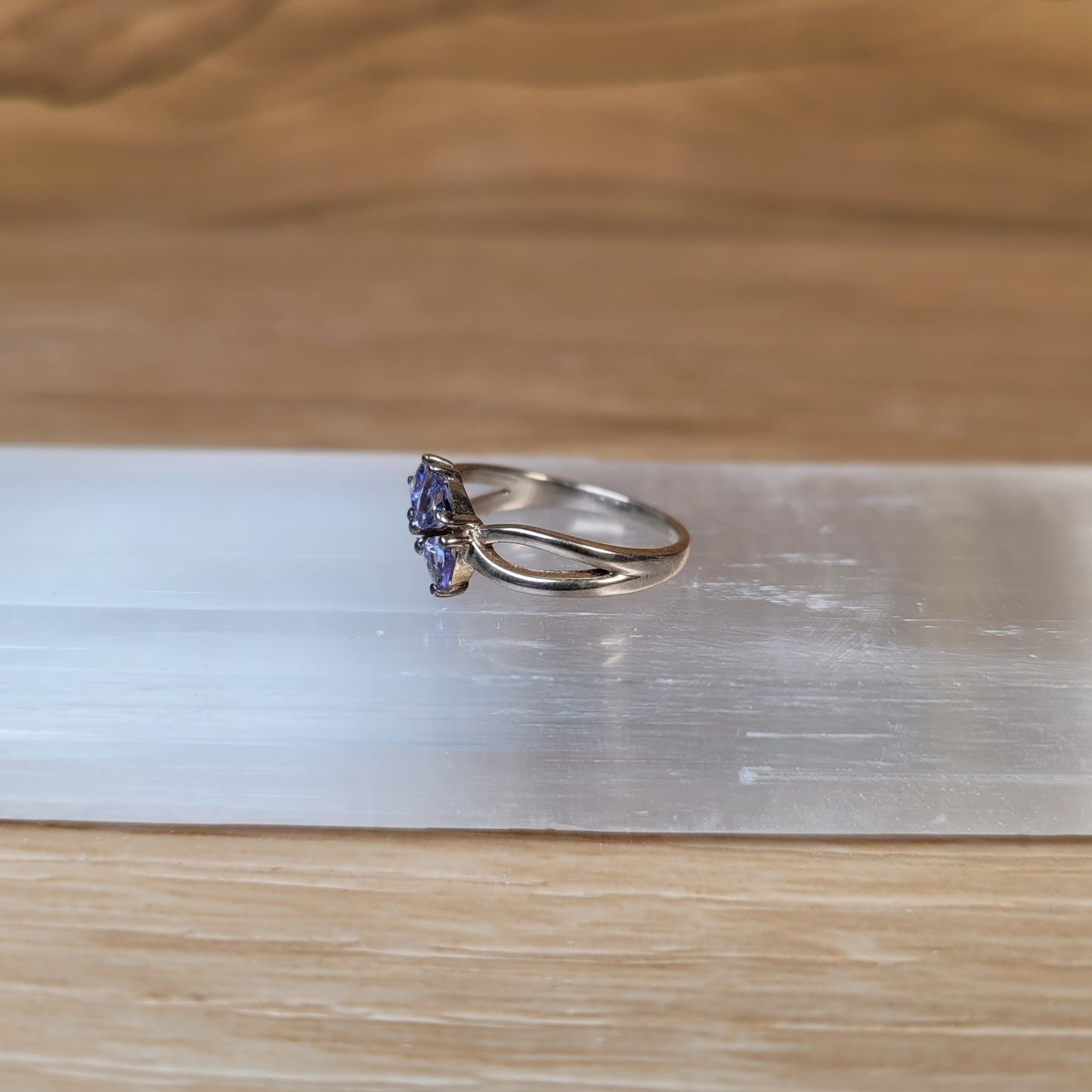 Tanzanite Sterling Silver Ring - Size 5