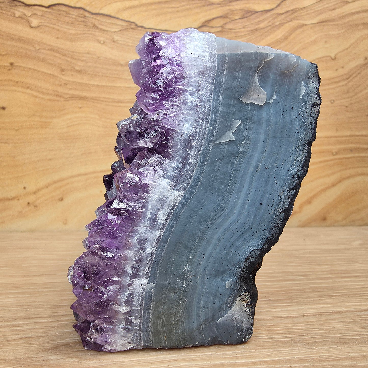 Amethyst & Agate Cut Base Freeform
