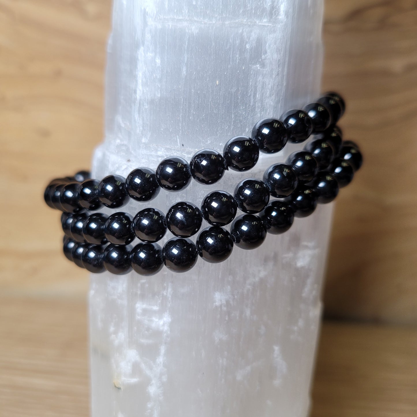 Black Tourmaline Bracelet - 6mm to 6.5mm