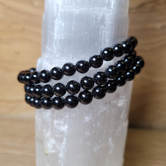 Black Tourmaline Bracelet - 6mm to 6.5mm