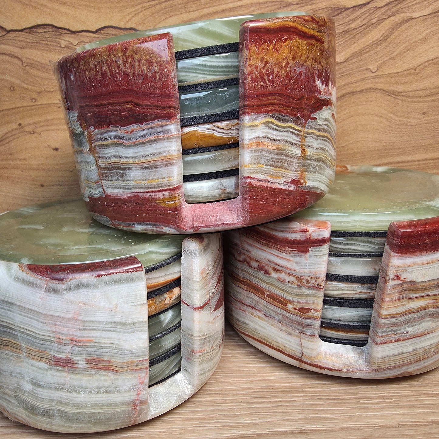 Coaster Sets | Banded Calcite