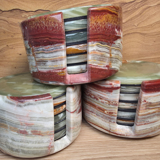 Coaster Sets | Banded Calcite