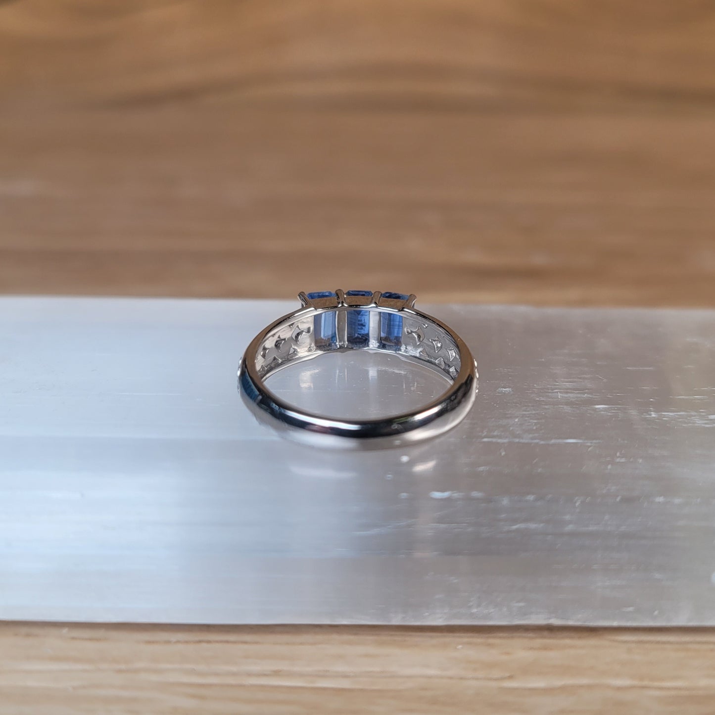Blue Kyanite Sterling Silver Ring - Size 5