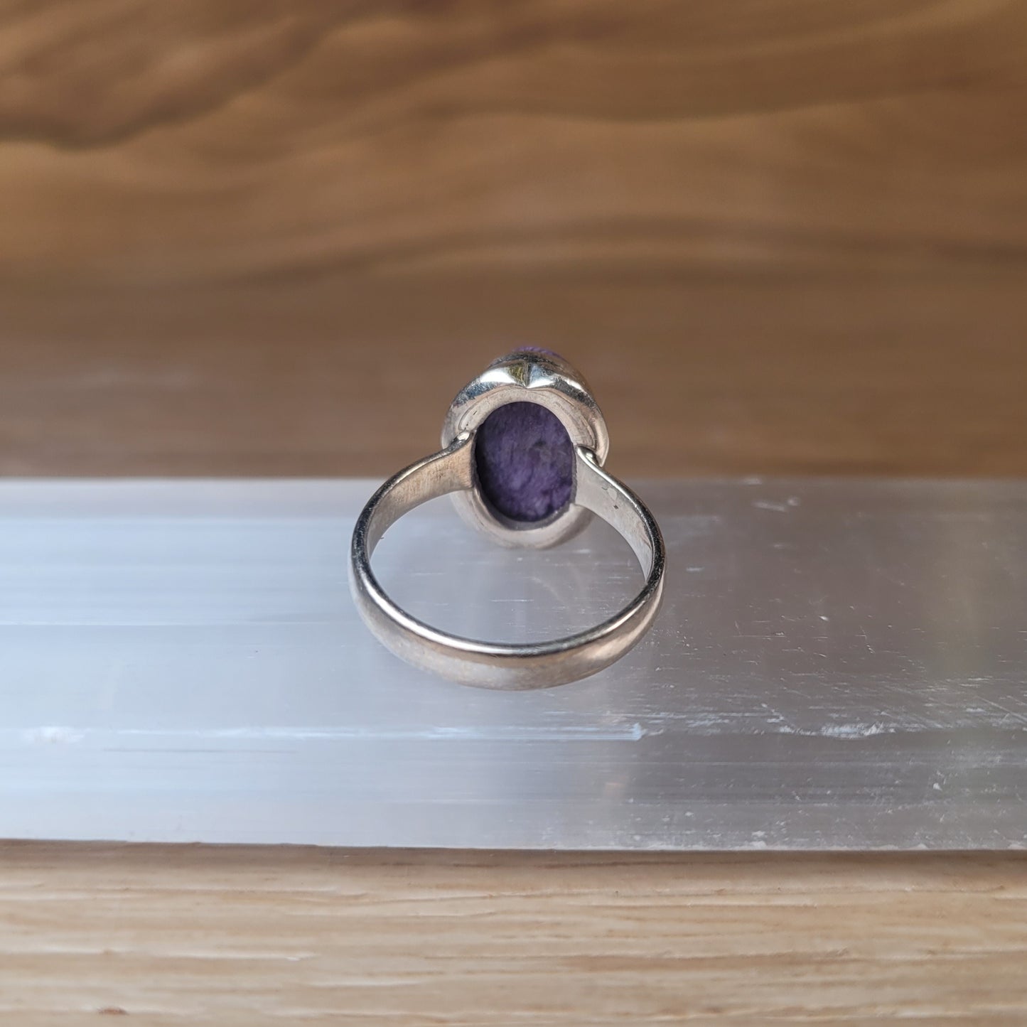 Charoite Sterling Silver Ring - Size 6
