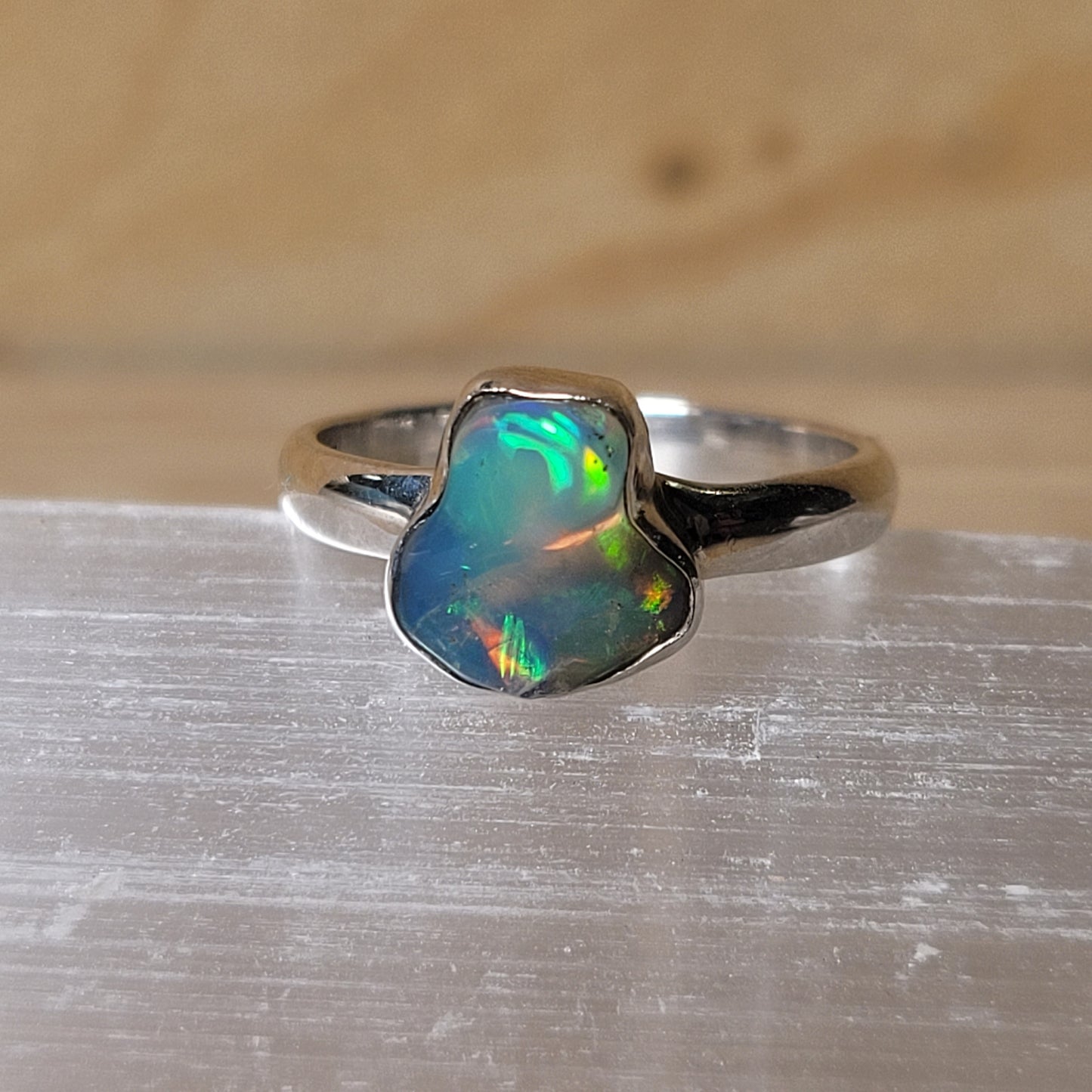Ethiopian Opal - Size 6 Ring