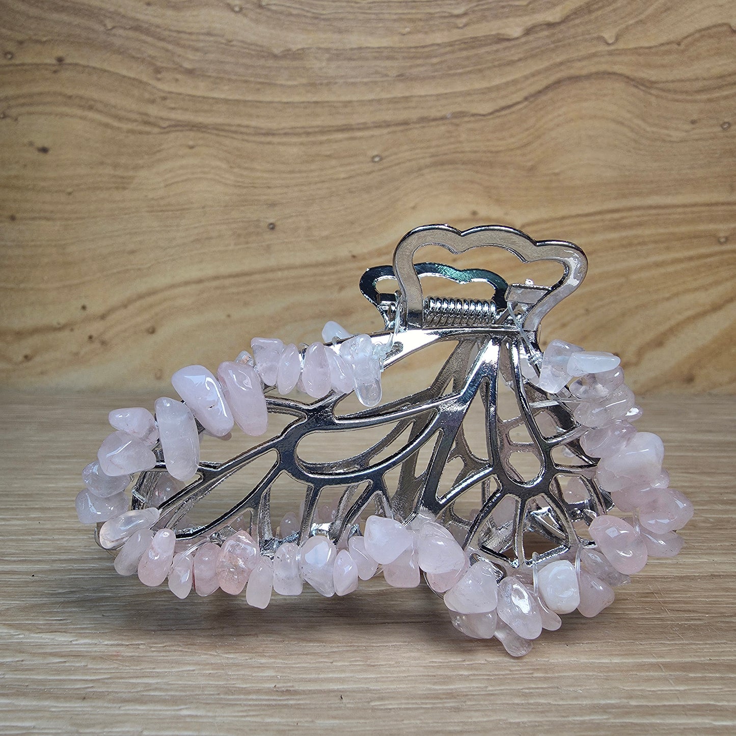 Crystal Butterfly Hair Claw Clip | Genuine Gemstone Hair Accessory