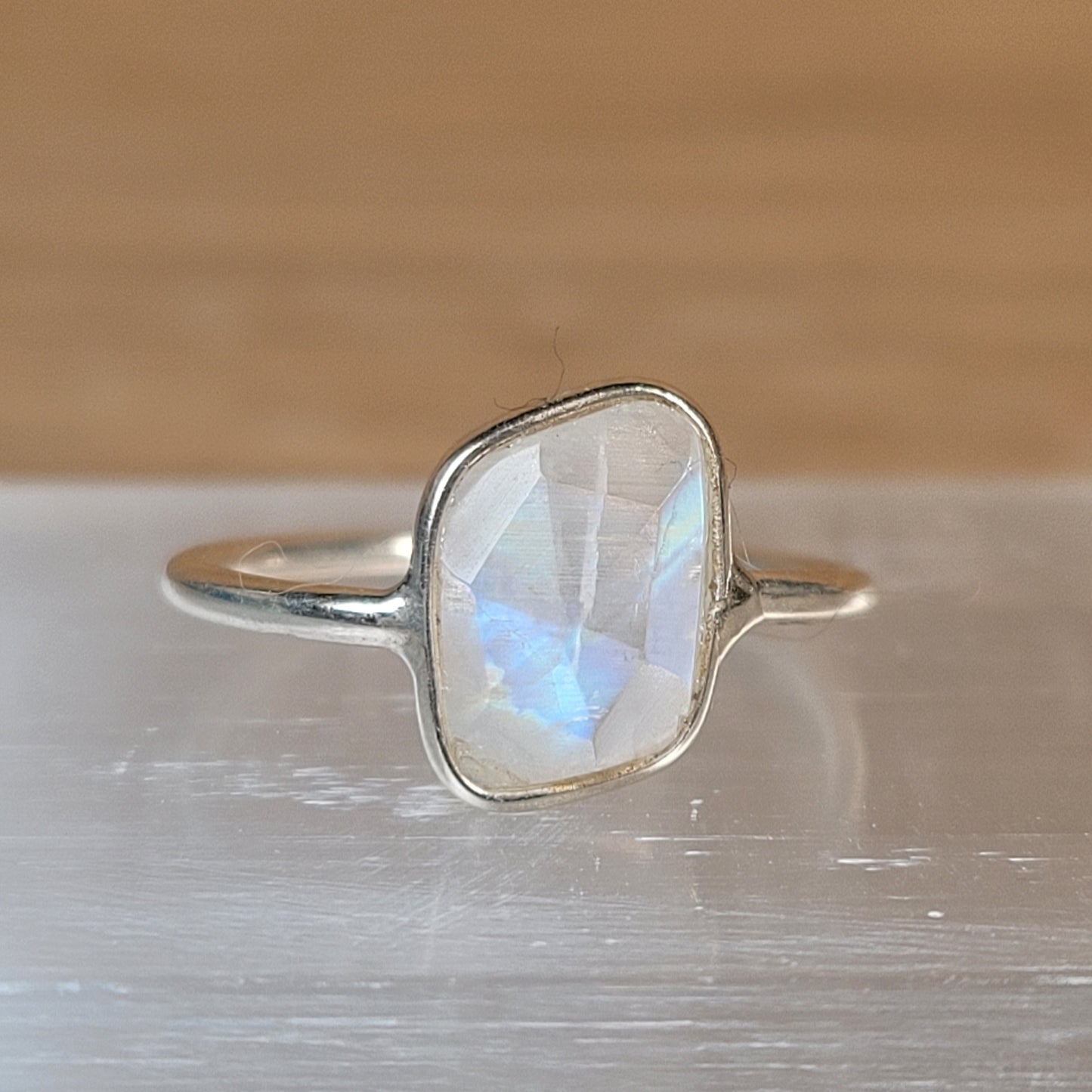 Moonstone Sterling Silver Ring - Size 5