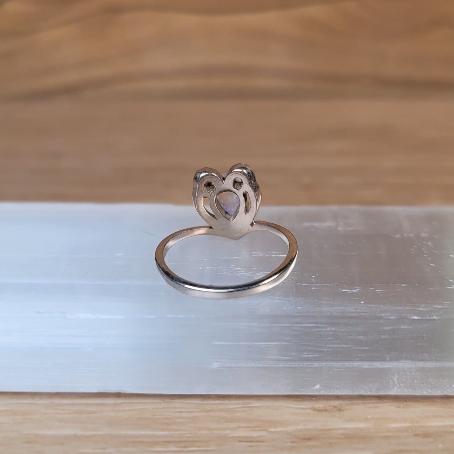 Moonstone Sterling Silver Ring - Size 5