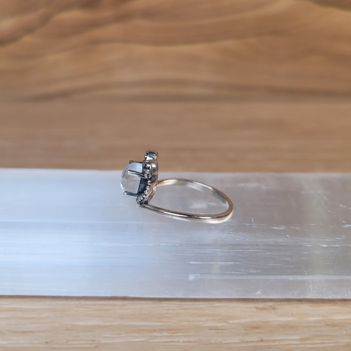 Moonstone Sterling Silver Ring - Size 5