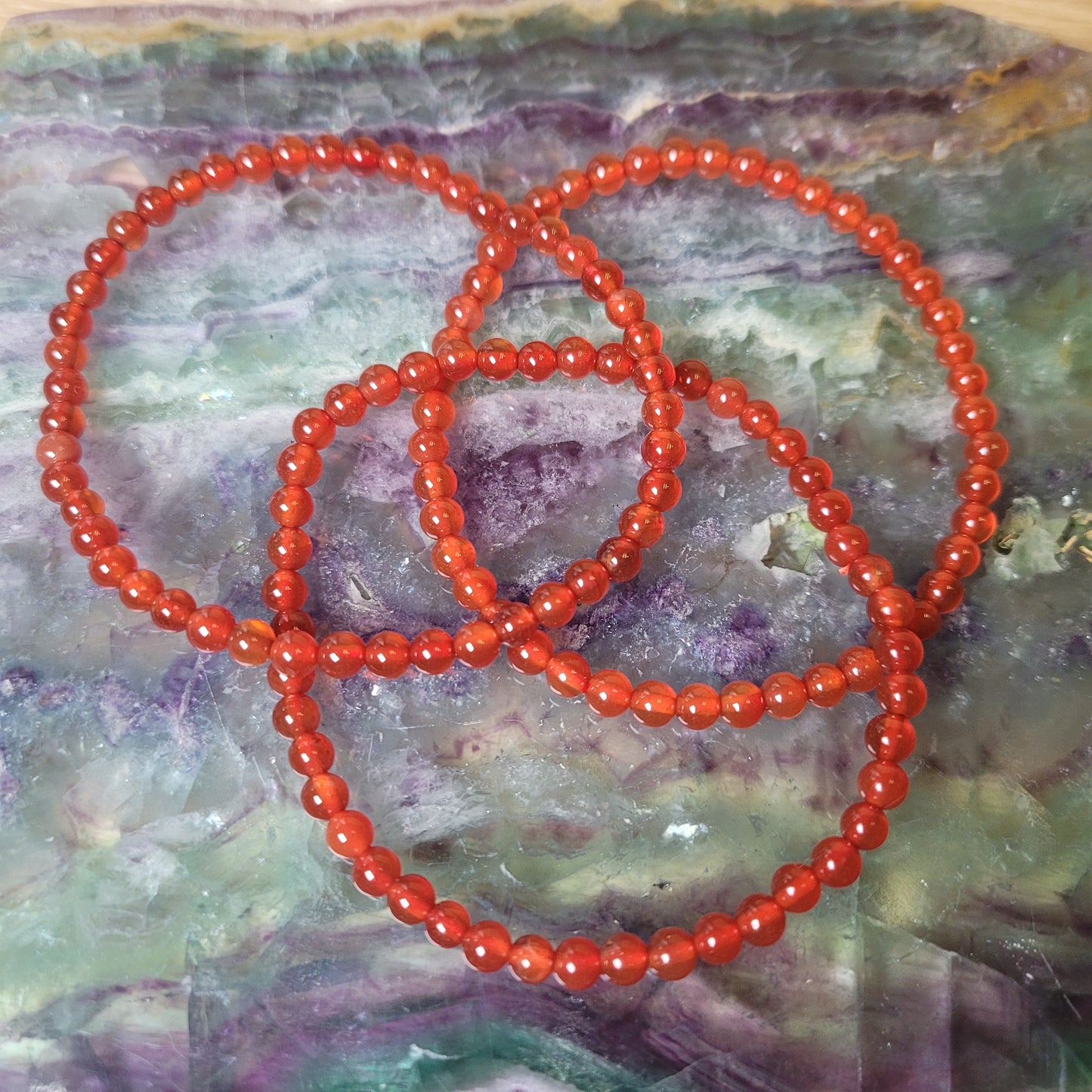Carnelian Bracelet - 4mm to 5mm