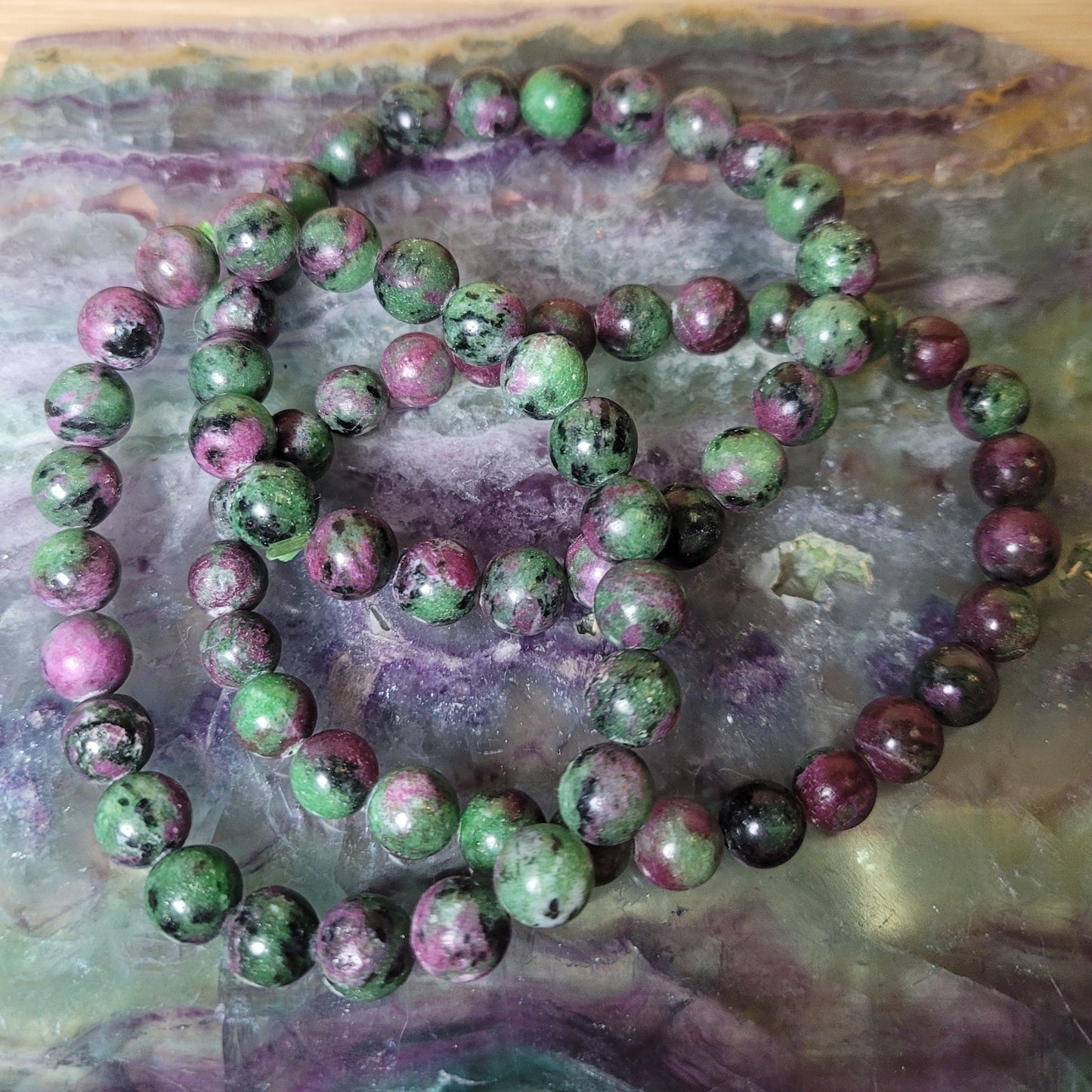 Ruby in Zoisite Bracelet - 8mm to 8.5mm