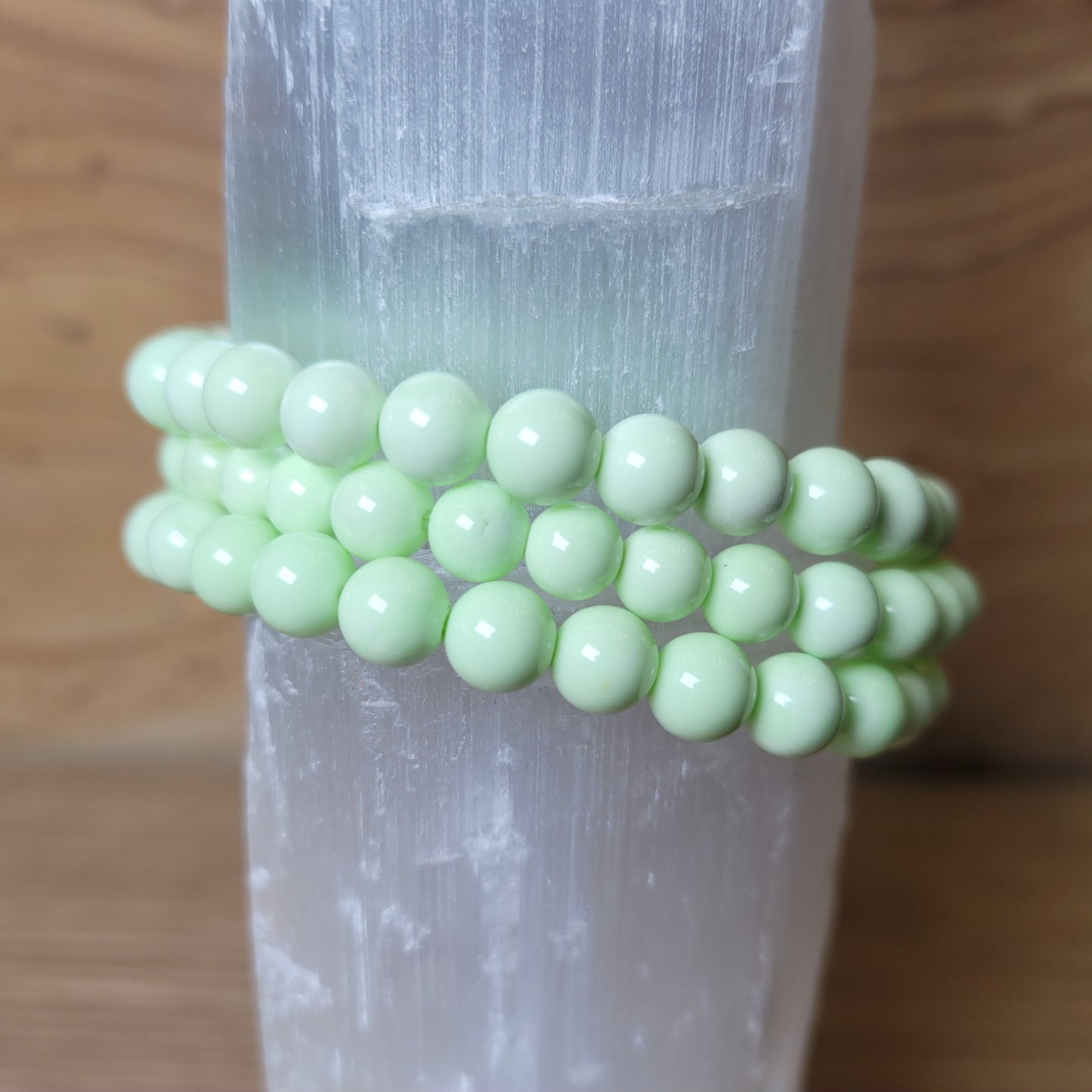 Lemon Chrysoprase Bracelet - 6mm to 7mm