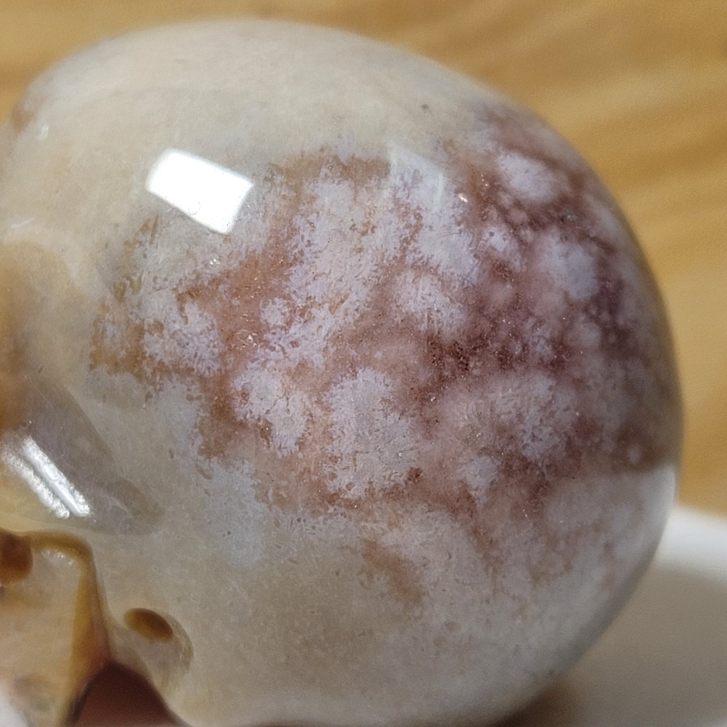 Sakura Agate & Pink Amethyst 1.8" Skull