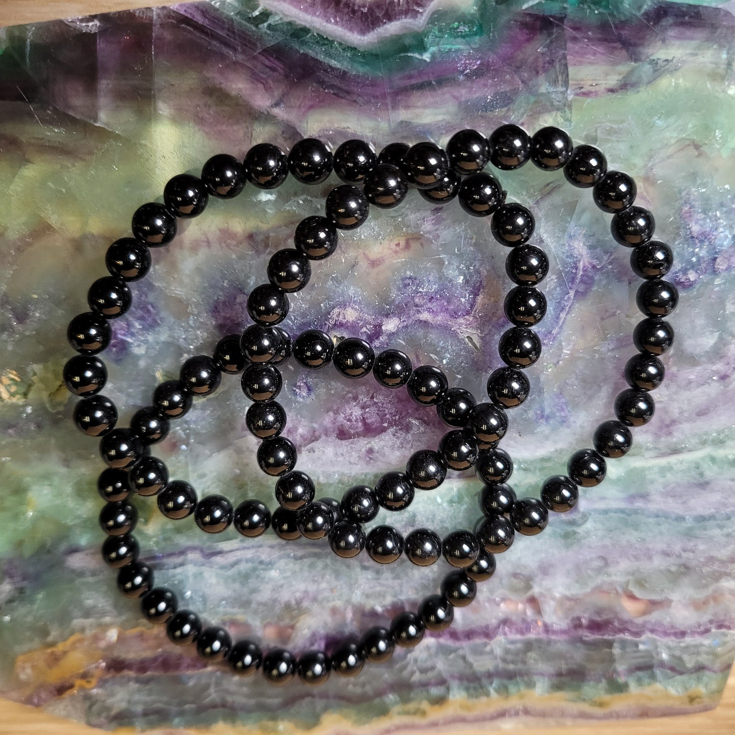 Black Tourmaline Bracelet - 6mm to 6.5mm