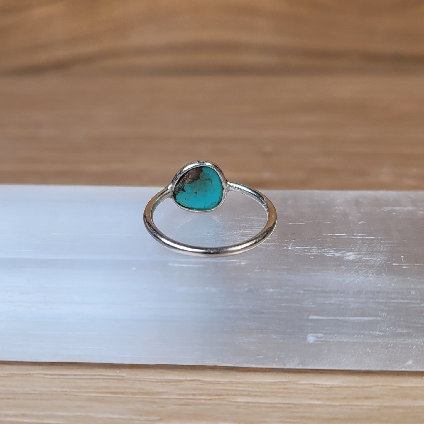 Kingman Turquoise Sterling Silver Ring - Size 5