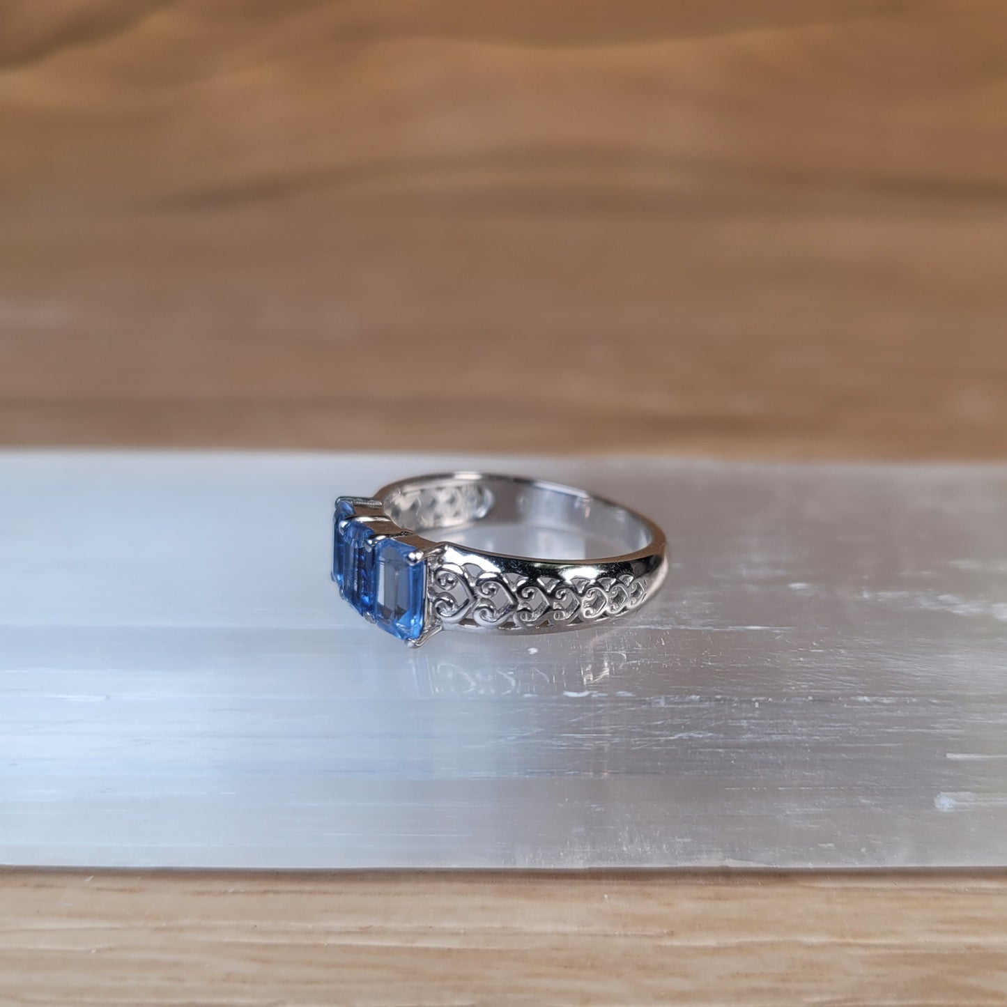 Blue Kyanite Sterling Silver Ring - Size 5