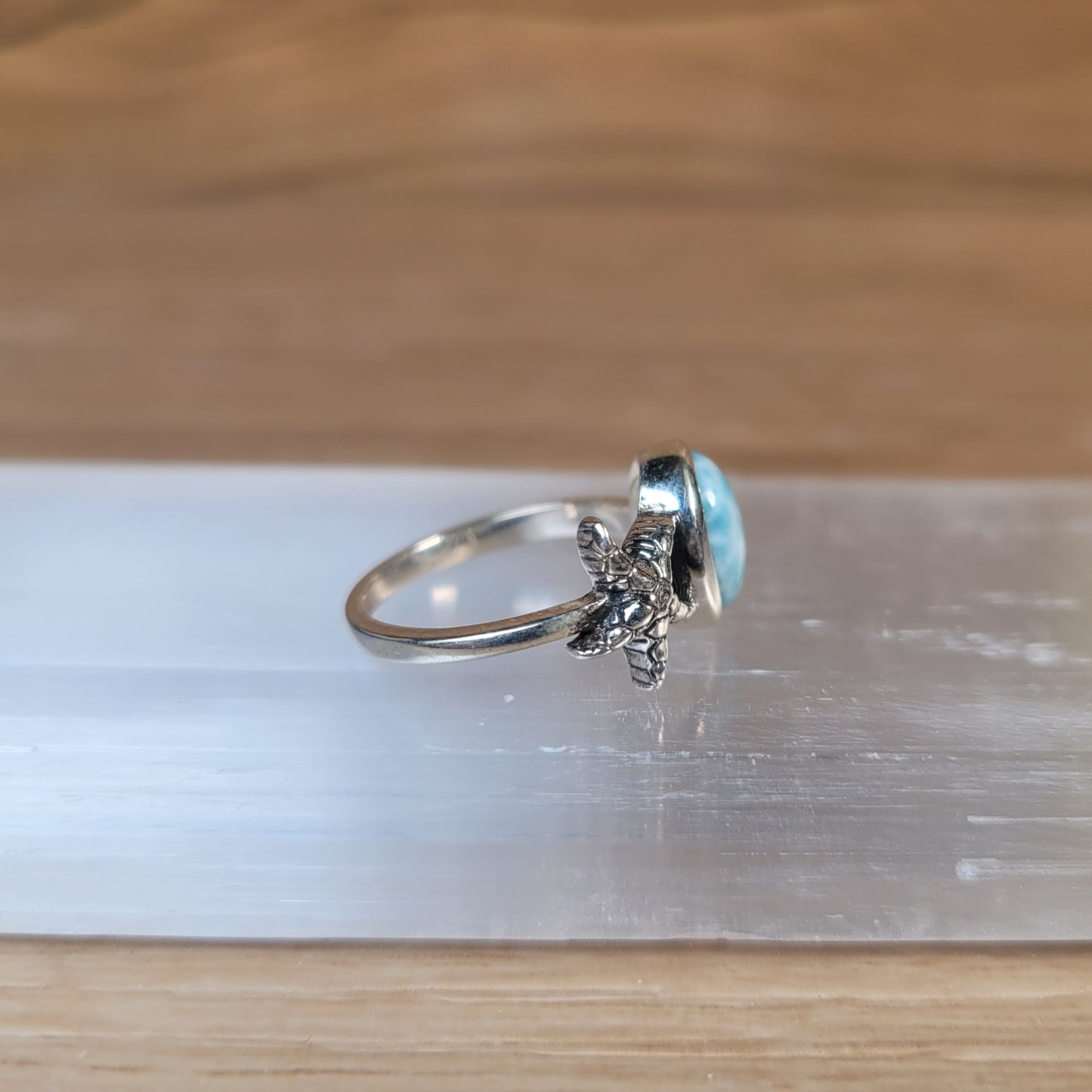 Larimar Sterling Silver Ring - Size 5