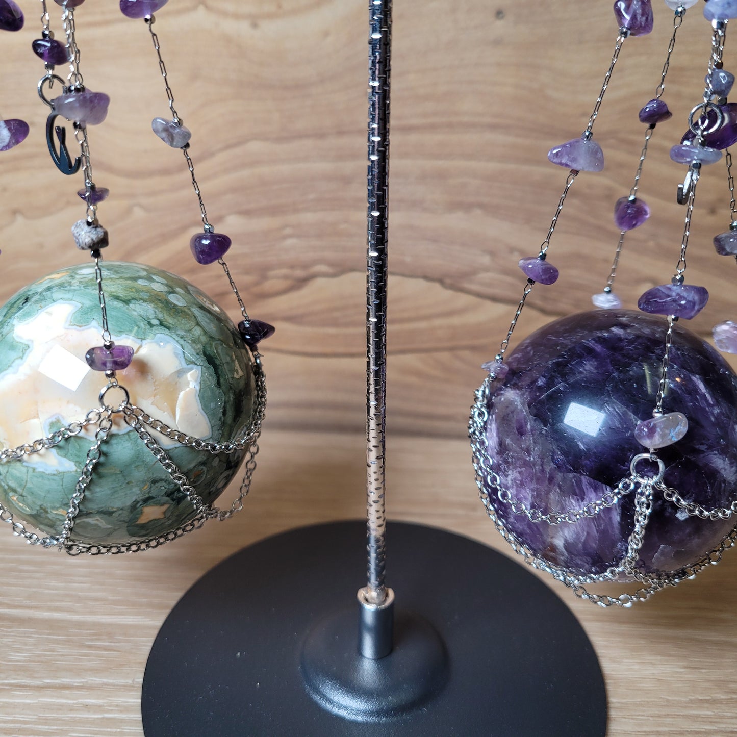 Double Hanging Sphere Holder