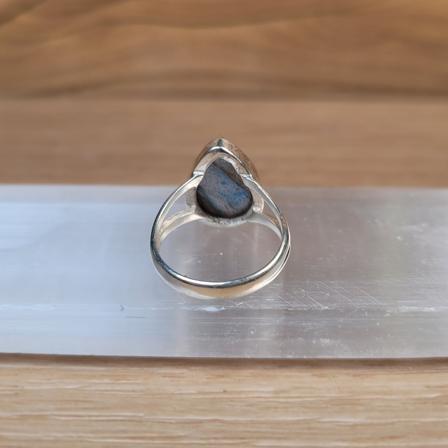 Labradorite Sterling Silver Ring - Size 6