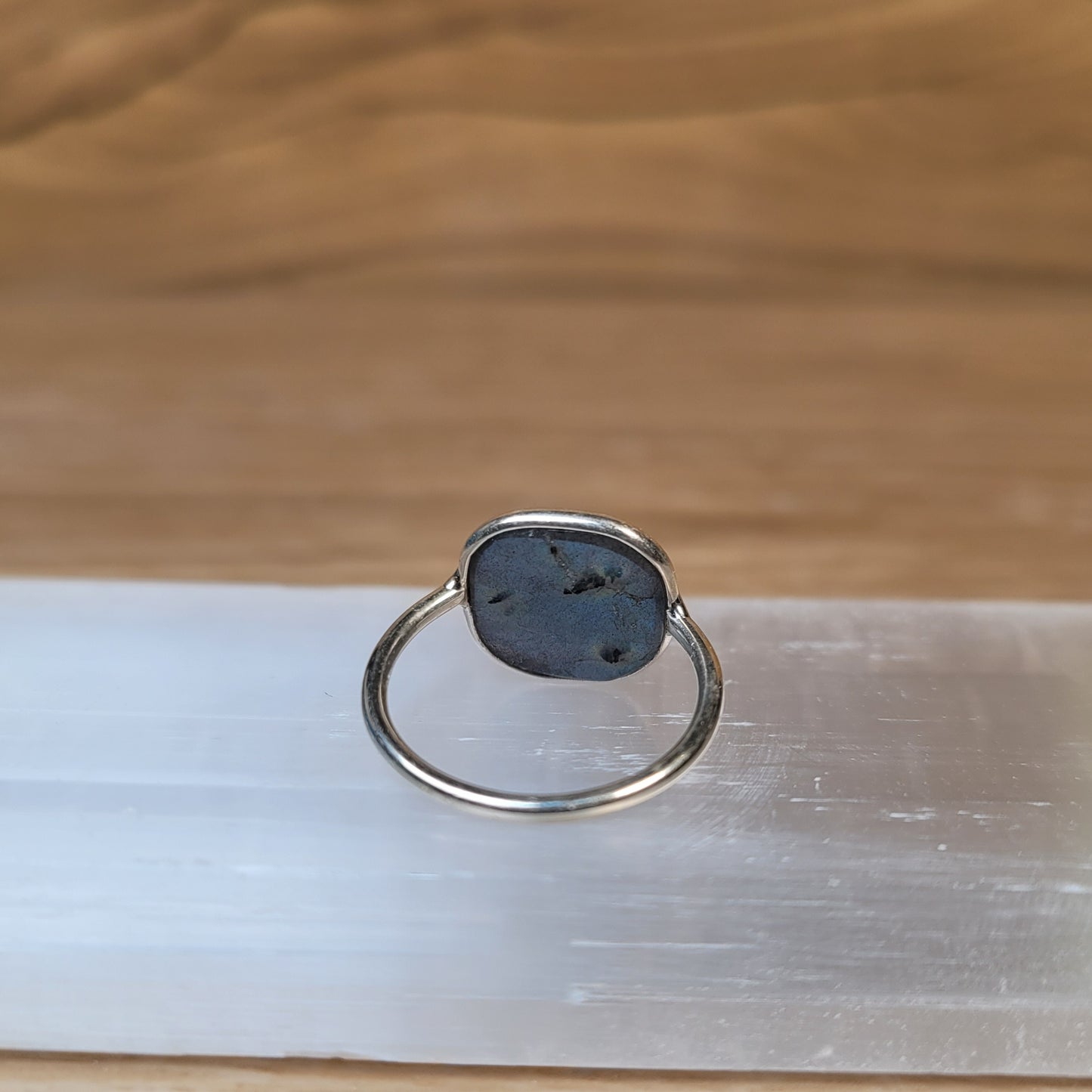 Labradorite Sterling Silver Ring - Size 4.5
