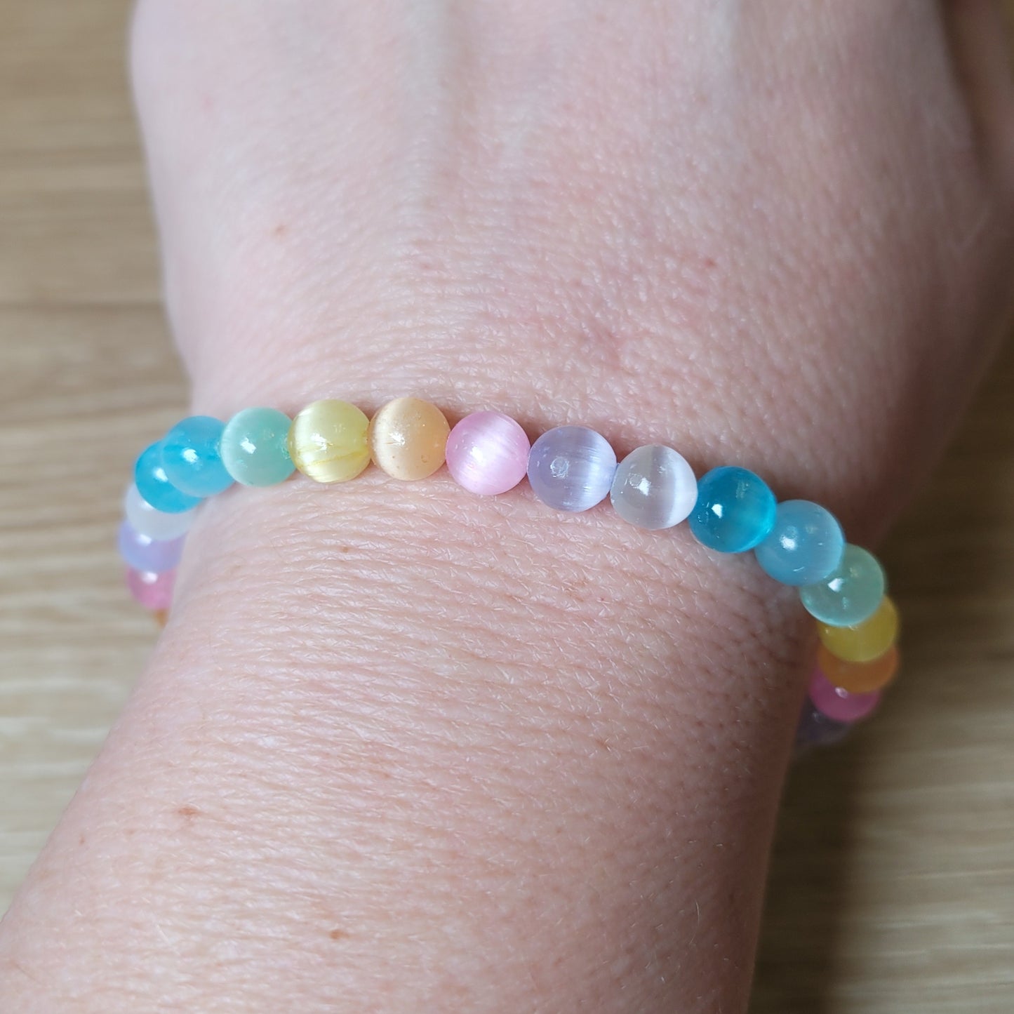 Satin Spar (dyed) Bracelet - 6mm to 7mm