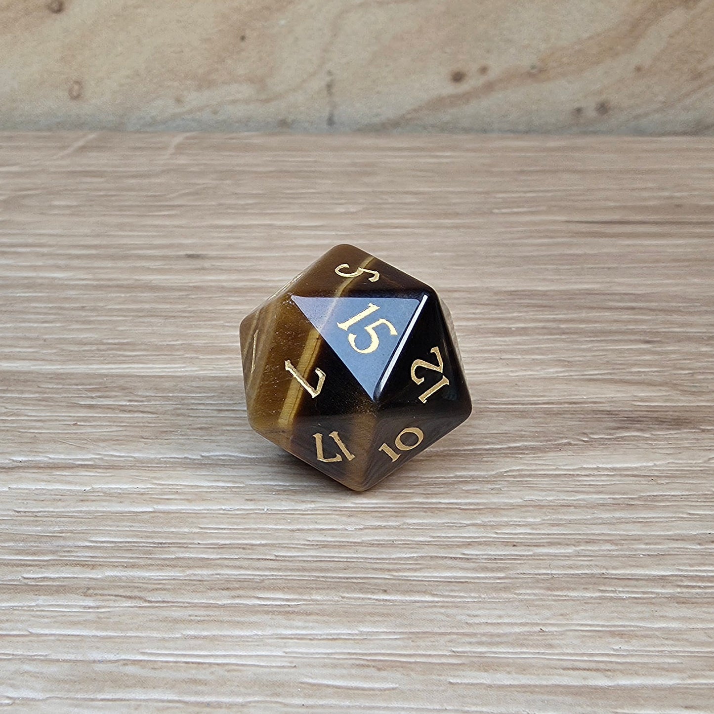 Tiger Eye Dungeons & Dragons Polyhedral Set