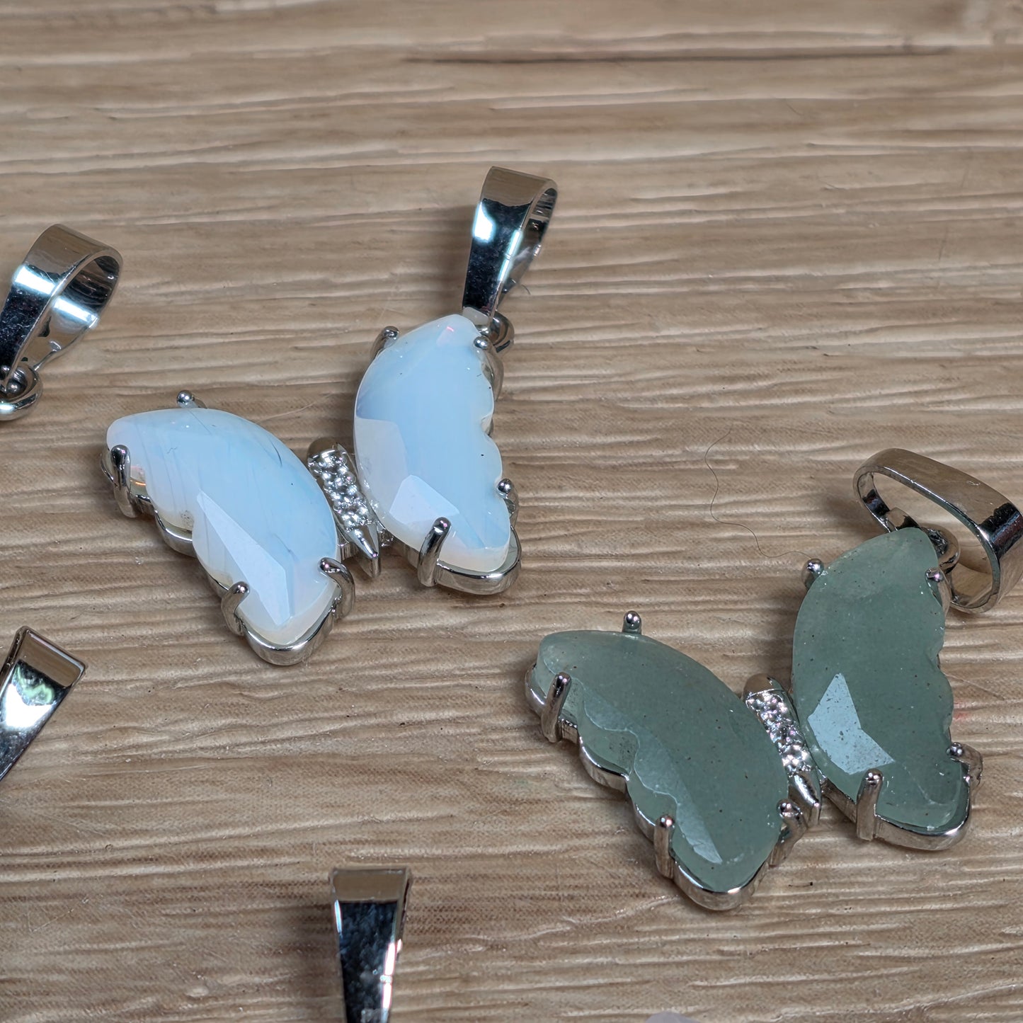 Butterfly Transformation Necklace | Natural Crystal Pendant