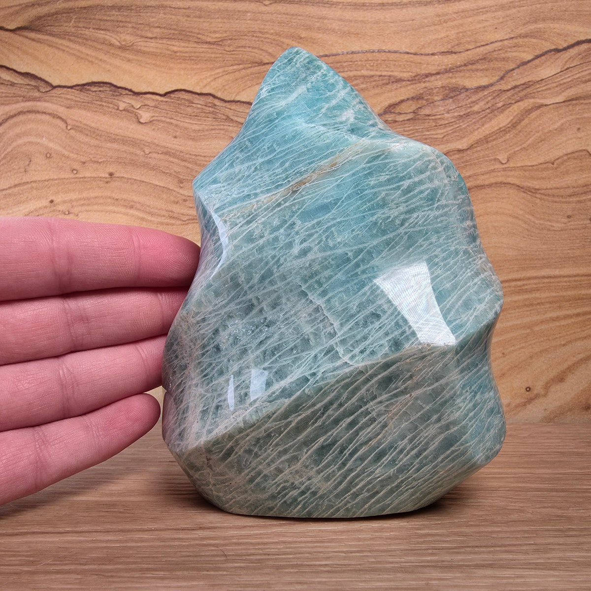 Amazonite Flame | Silver Flash