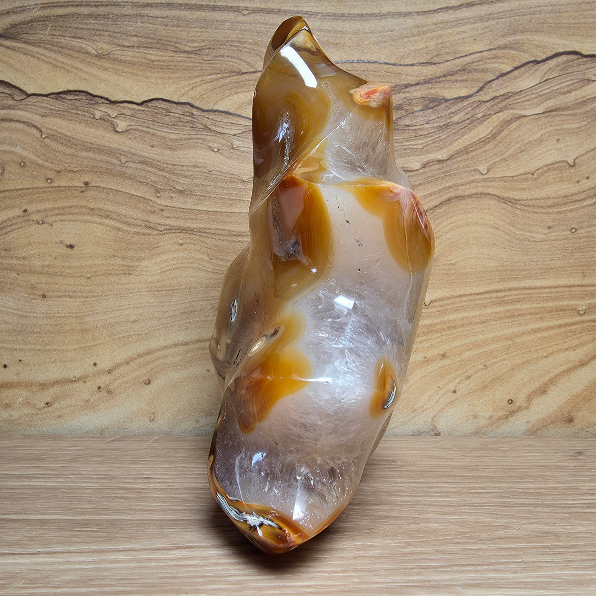 Carnelian Flame | Quartz Druzy