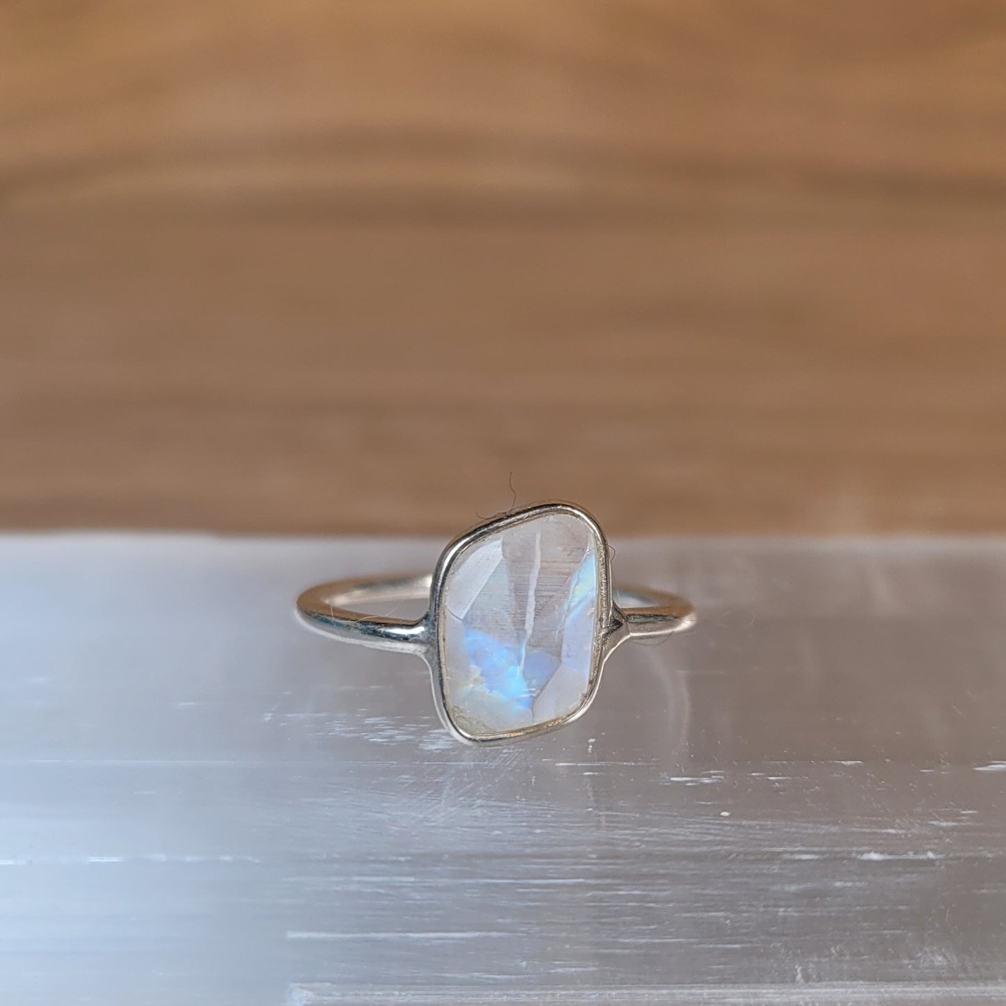 Moonstone Sterling Silver Ring - Size 5
