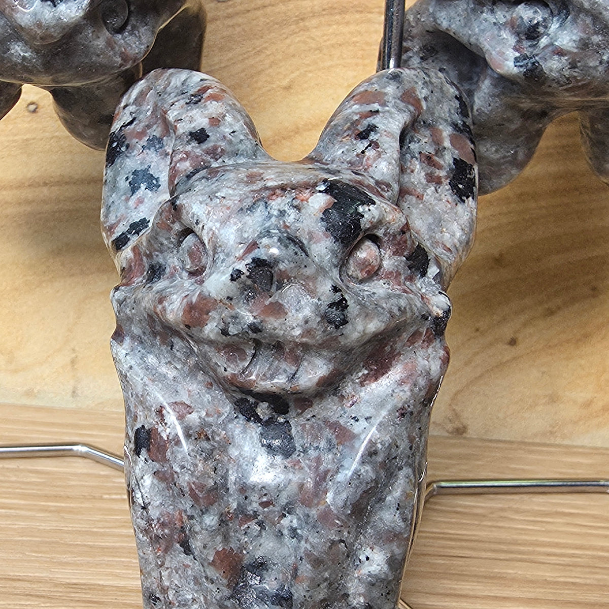 Sodalite Syenite Bat Carving