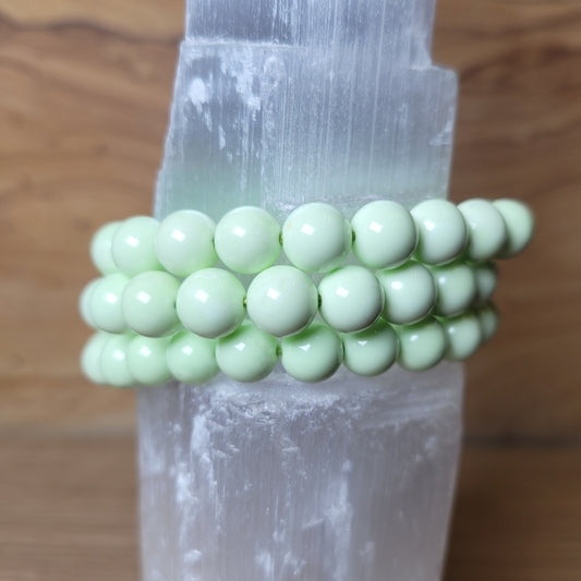 Lemon Chrysoprase Bracelet - 8mm to 8.5mm