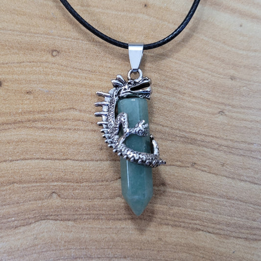 Green Aventurine Dragon Necklace
