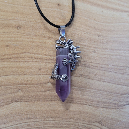 Amethyst Dragon Necklace