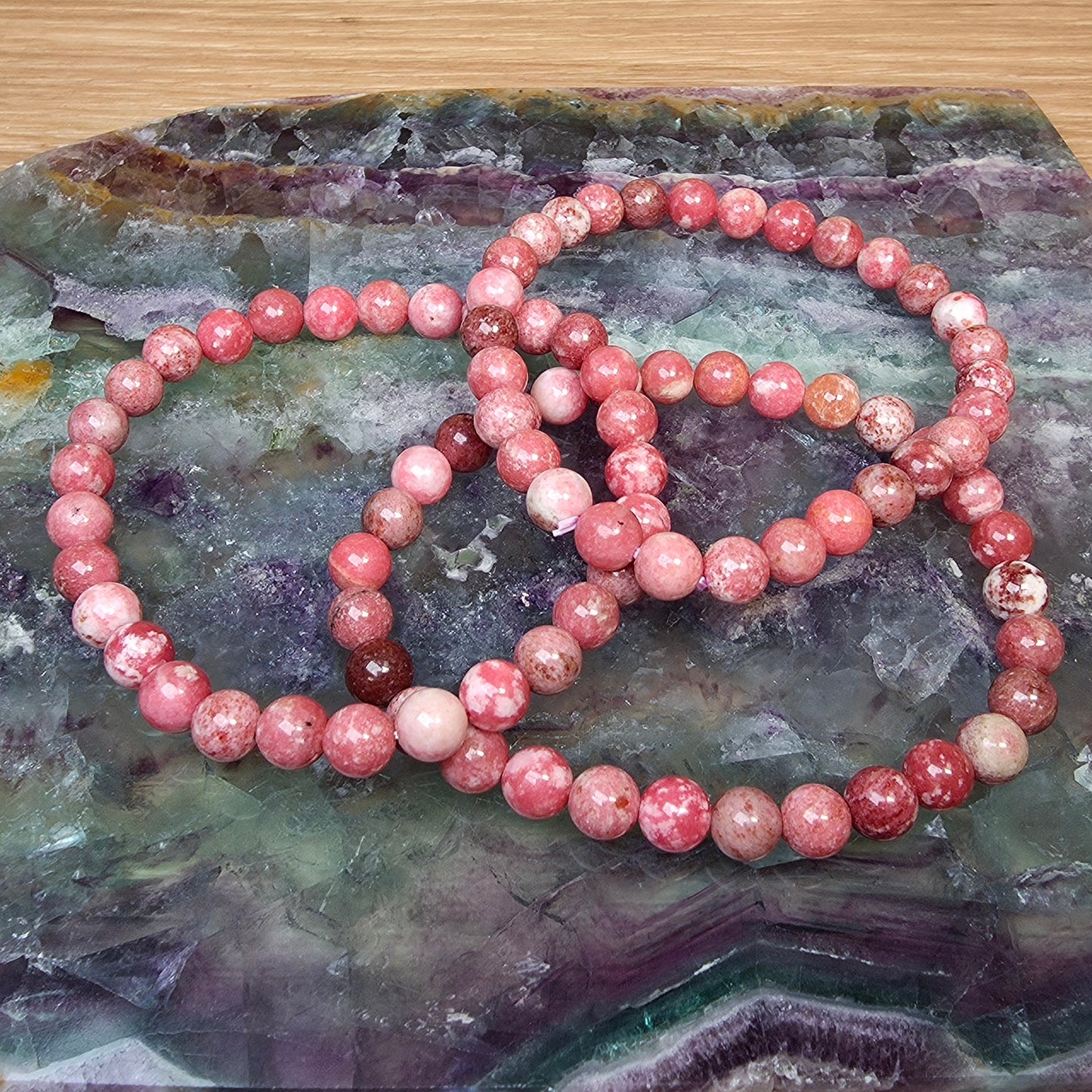 Thulite Bracelet - 6mm to 6.5mm