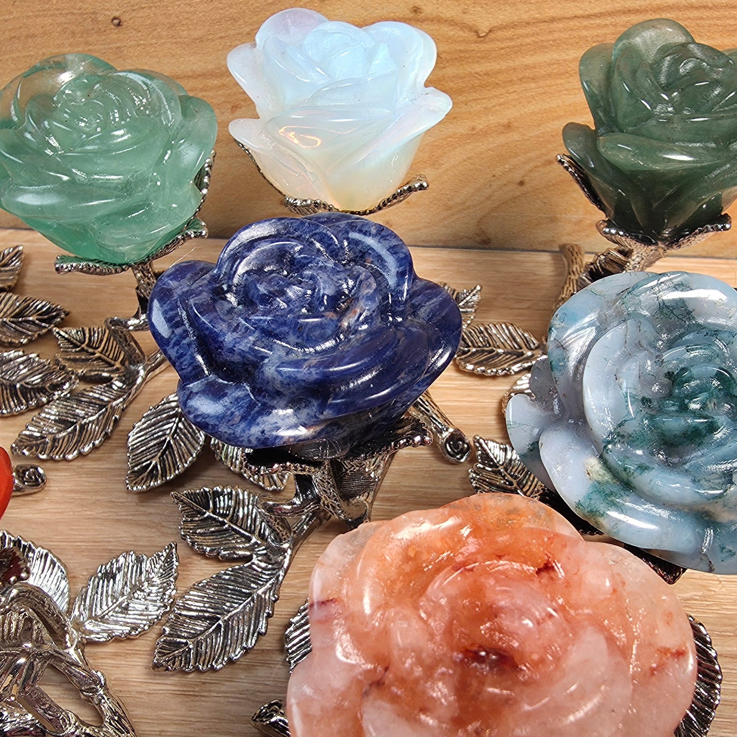 Forever Rose | Natural Crystal Rose Carving
