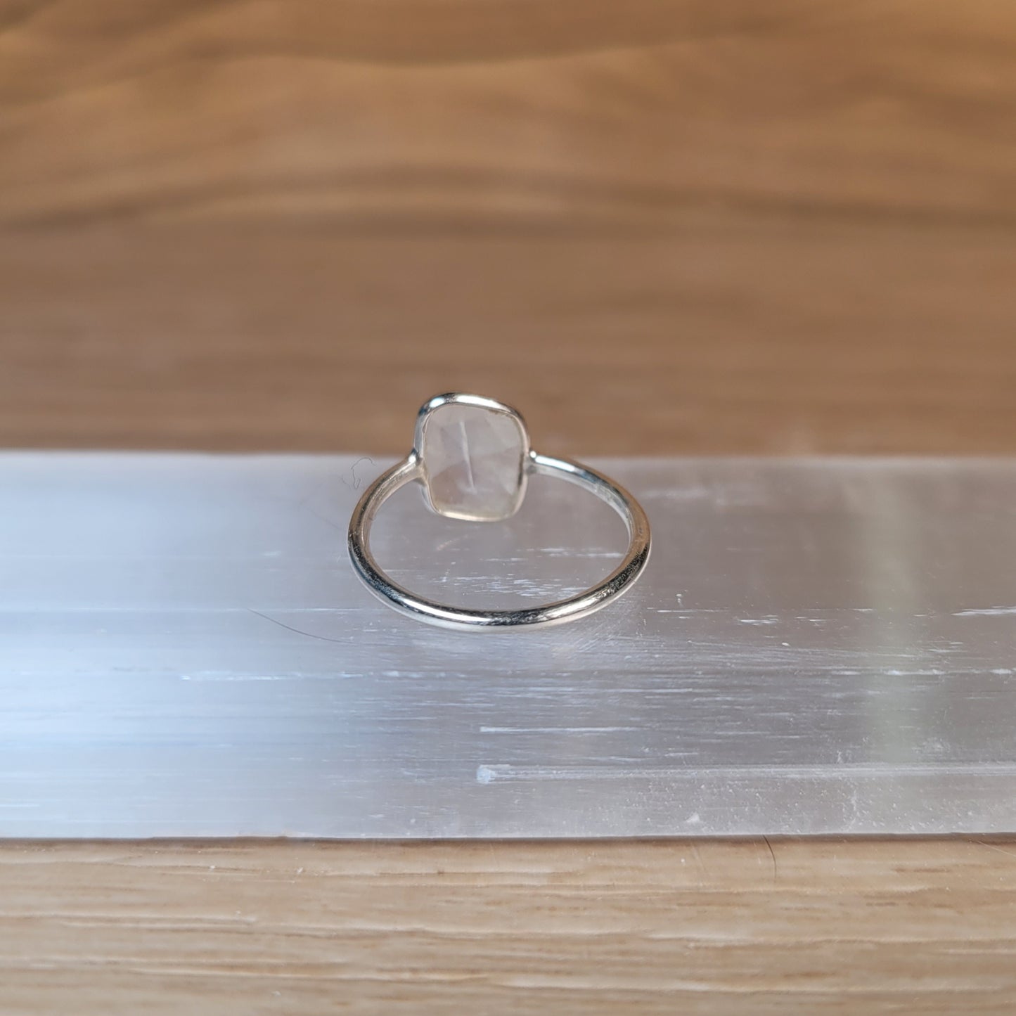 Moonstone Sterling Silver Ring - Size 5