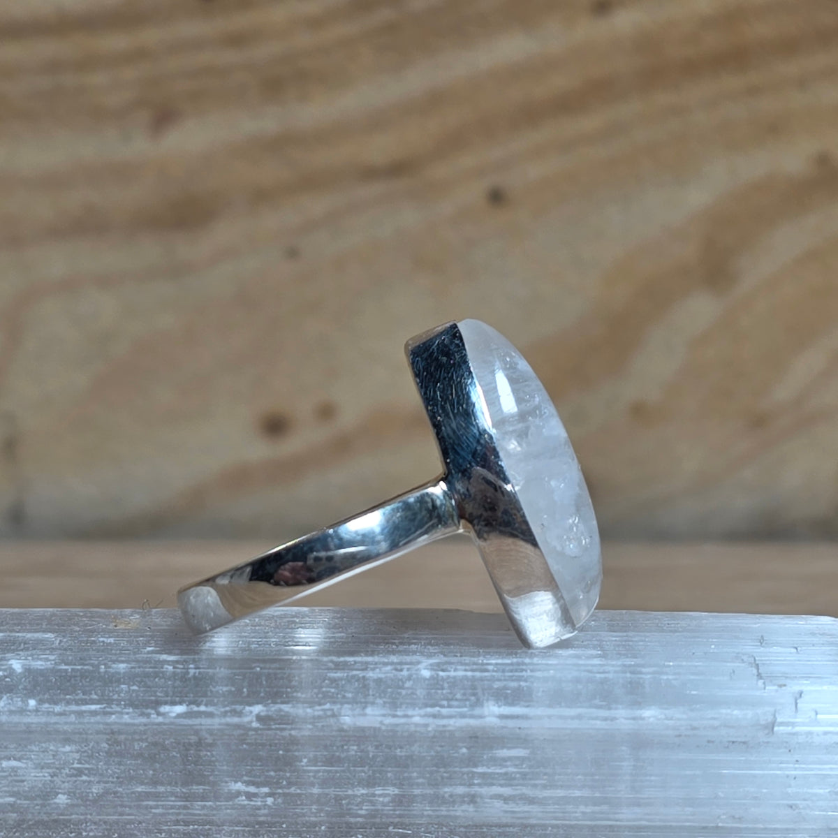 Moonstone Sterling Silver Ring - Size 6