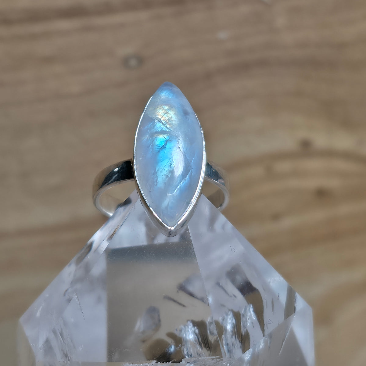 Moonstone Sterling Silver Ring - Size 6