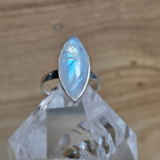 Moonstone Sterling Silver Ring - Size 6