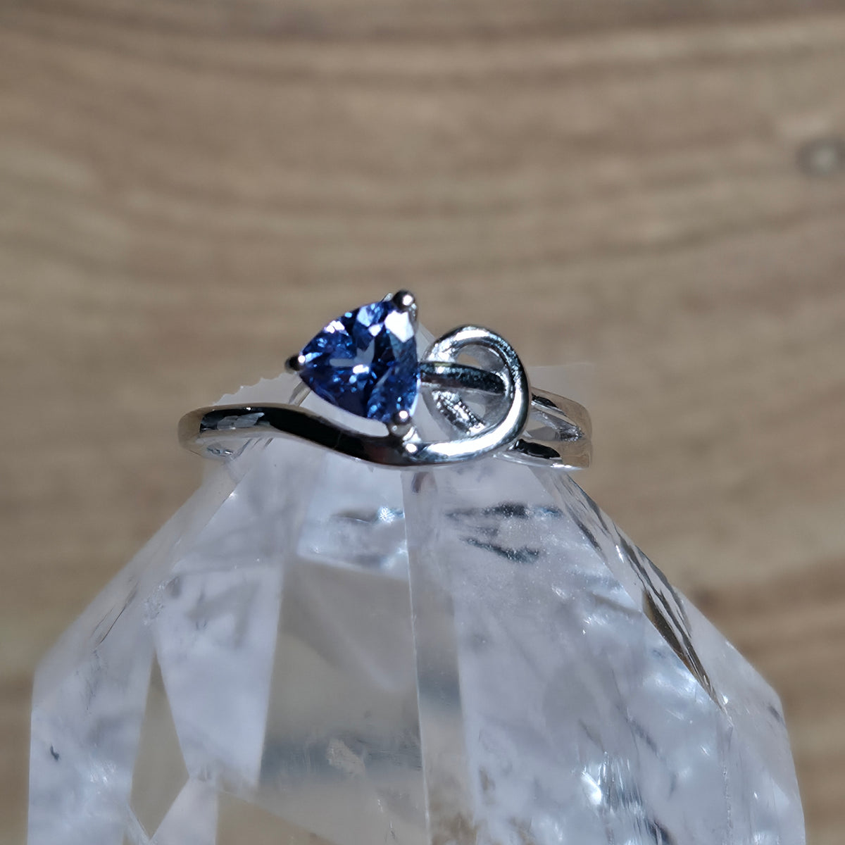 Tanzanite Sterling Silver Ring - Size 6