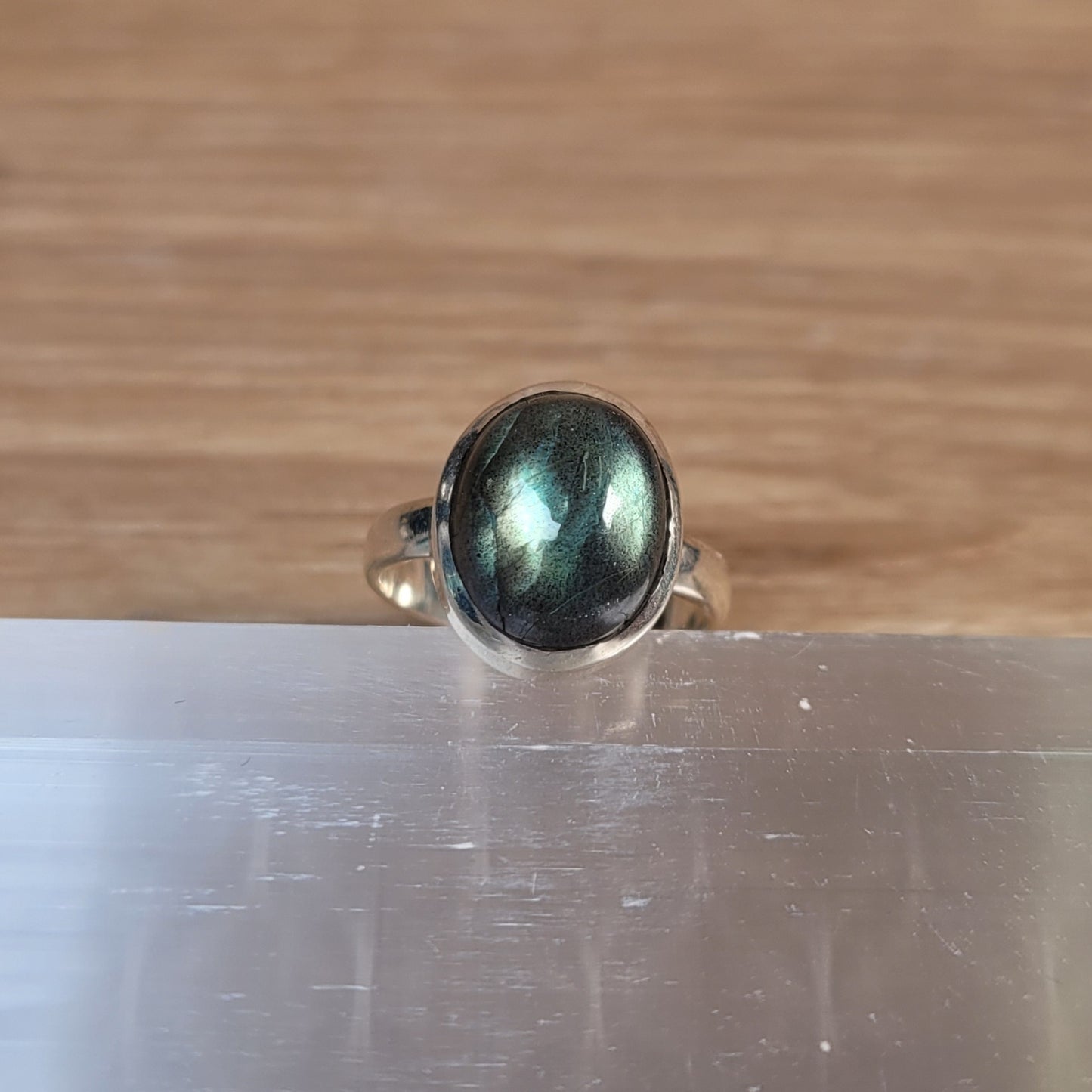 Labradorite Sterling Silver Ring - Size 6